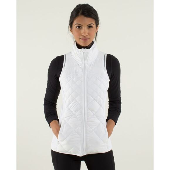 Lululemon Fluff Off Vest White Size 4 - Picture 1 of 15